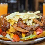 Picada de costilla de cerdo pollo y chorizo 6 personas