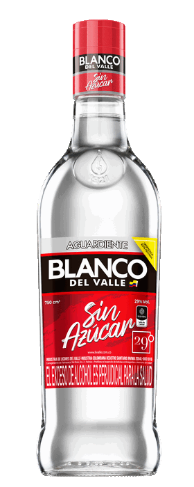 blanco-tapa-roja Aguardiente Blanco Del Valle Rojo 375ml - Imagen 1