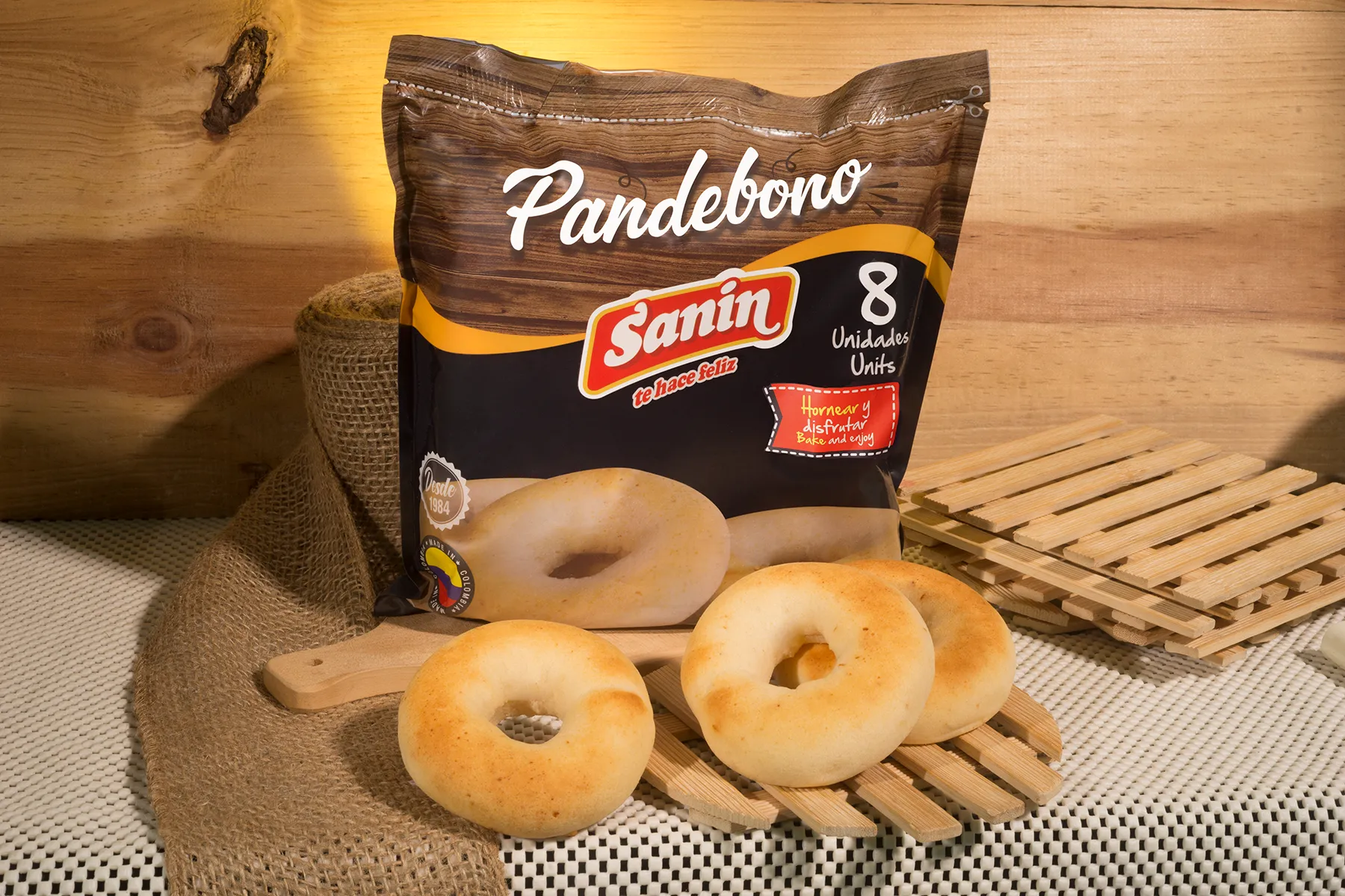 pandebonos congelados PANDEBONO CONGELADO X 6 SANIN - Imagen 1