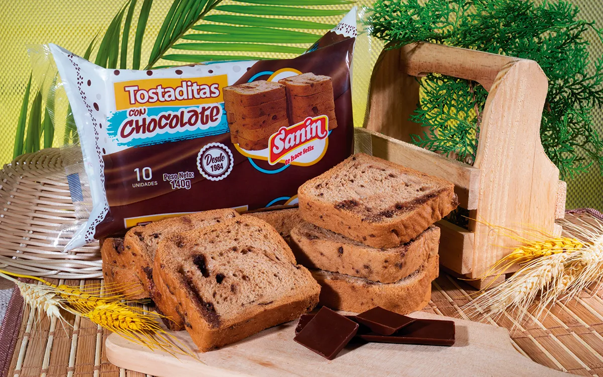 tostaditas de chocolate TOSTADITA CHOCOLATE X 10 SANIN - Imagen 1