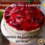 PORCIÓN Tiramisú Frutos Rojos Sin Licor