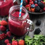 Jugos Leche Frutos Rojos