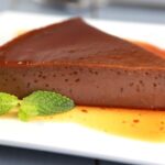 PORCION Flan de Chocolate Estevia