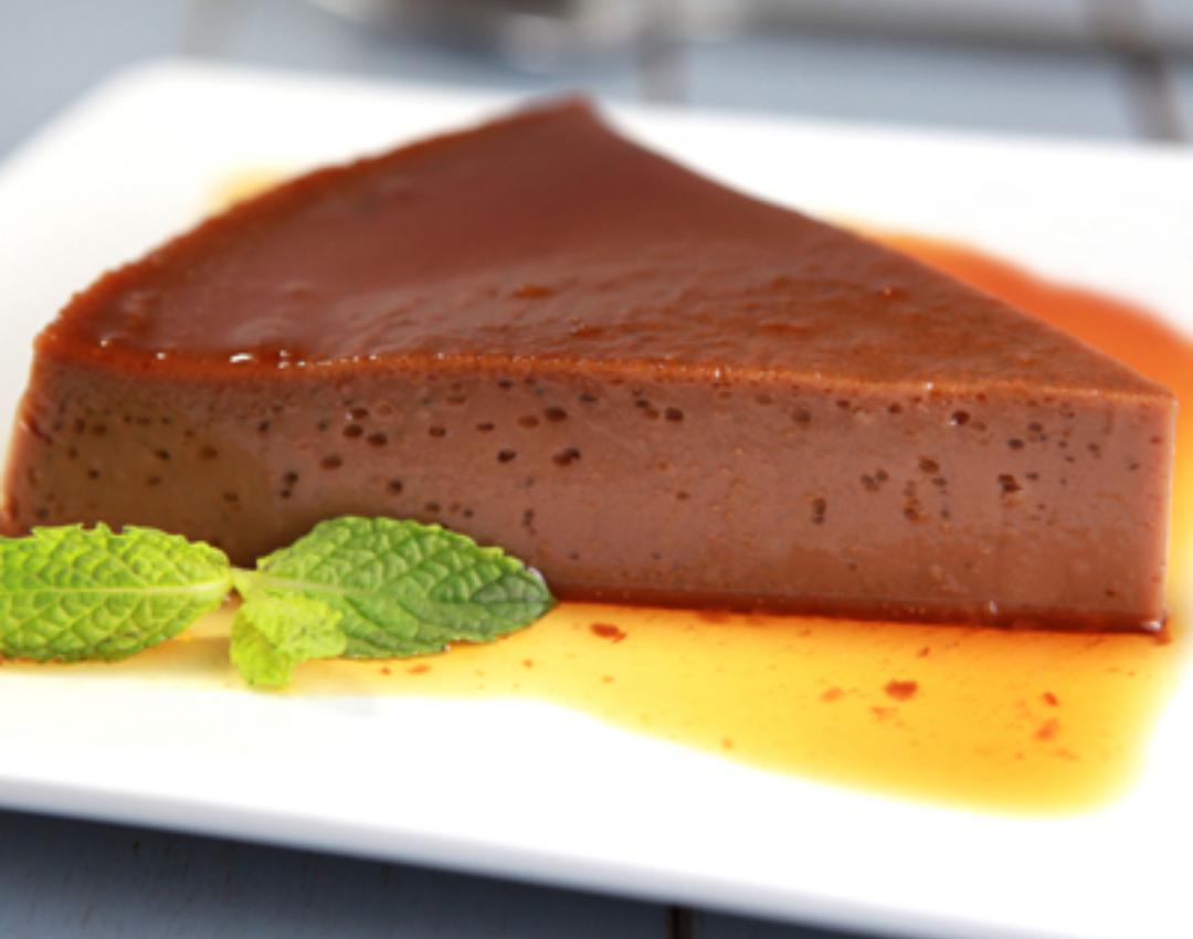 flan porcion chocolate PORCION Flan de Chocolate Estevia - Imagen 1