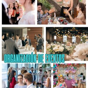 Decoración, organización de eventos.